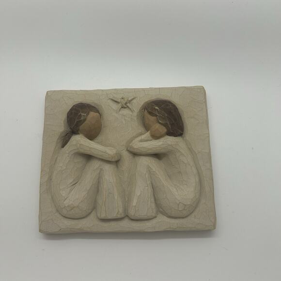 Willow Tree Forever True Friends Plaque Wall Hanging Friendship Susan Lordi 2001 - Picture 2 of 10
